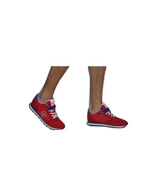 Baskets basses SNEAKERS BOBBY Waxx en coloris Red