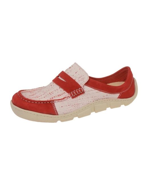 Mocassins Eject en coloris Red