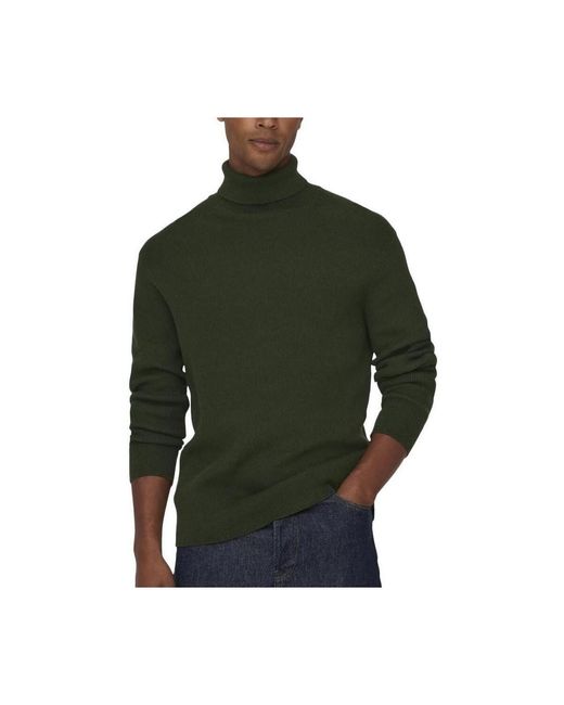 Pull Phil Reg 12 Only & Sons pour homme en coloris Green