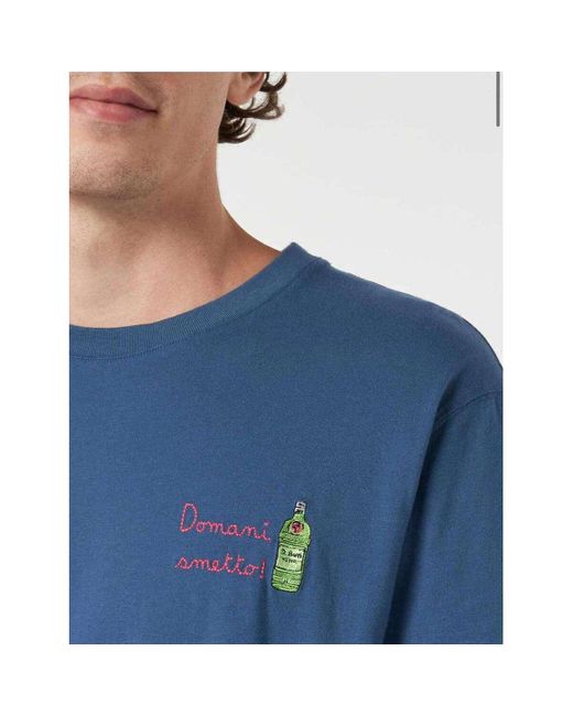 Mc2 Saint Barth T-Shirt Korte Mouw in het Blue voor heren