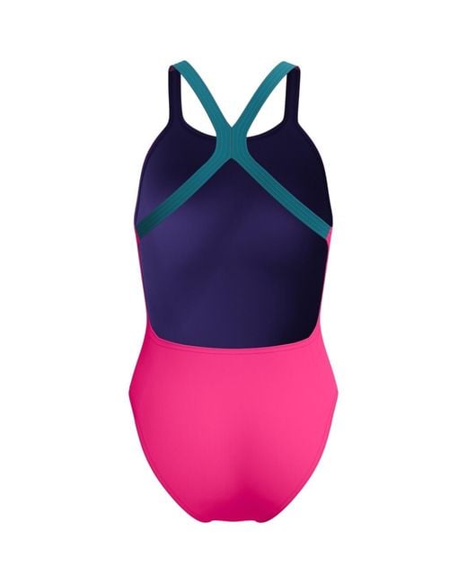 Maillots De Bain Solid Speedo en coloris Pink