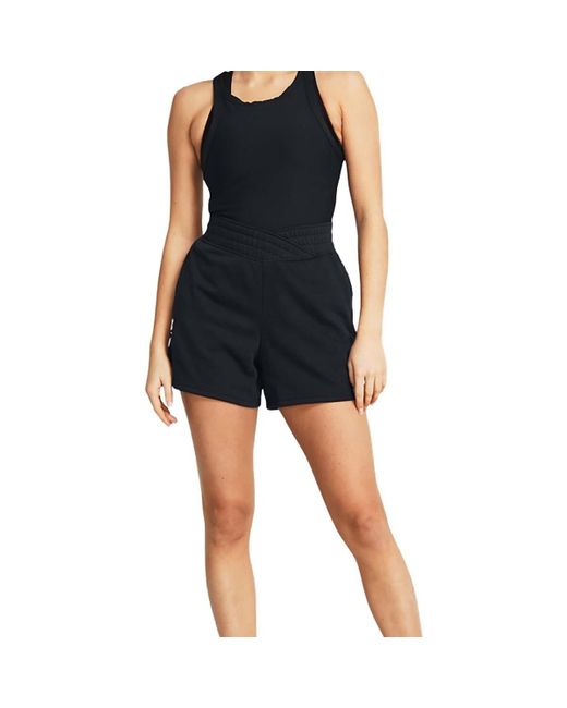 Short Ua Rival Terry Short Under Armour en coloris Black