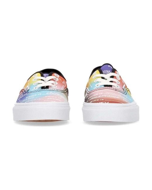 Baskets basses Authentic (pride) Rainbow Vans en coloris Multicolor