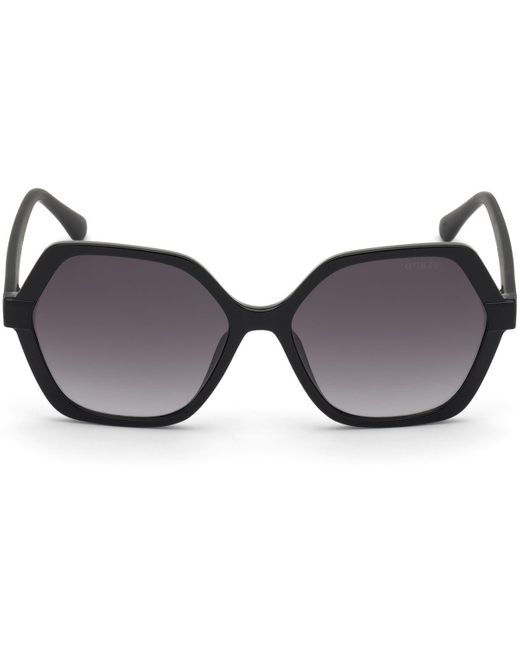 Lunettes de soleil GU7698 Lunettes de soleil, Noir/Fumée, 57 mm Guess en coloris Black