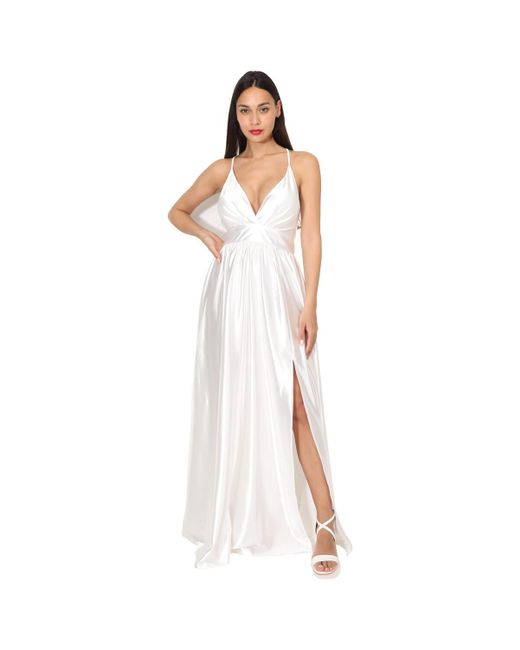 La Modeuse Jurk 70606_P165185 in het White