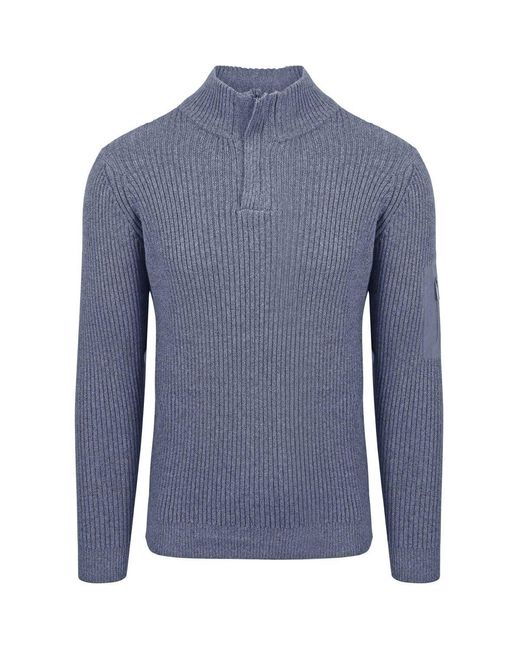 Sweatshirts Mou Pull Demi-Zip Bleu Suitable pour homme en coloris Blue