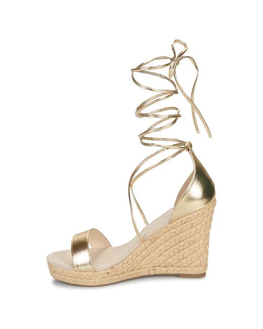 Sandales ONLAMELIA-17 PU FOIL WRAP WEDGE HEEL ONLY en coloris Metallic