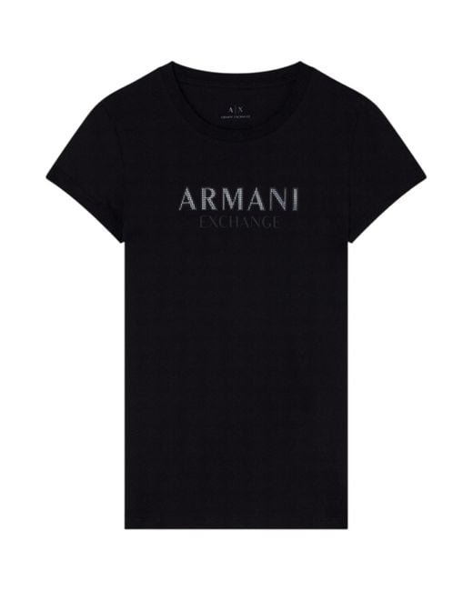 T-shirt XW001388 AF10356 EAX en coloris Black