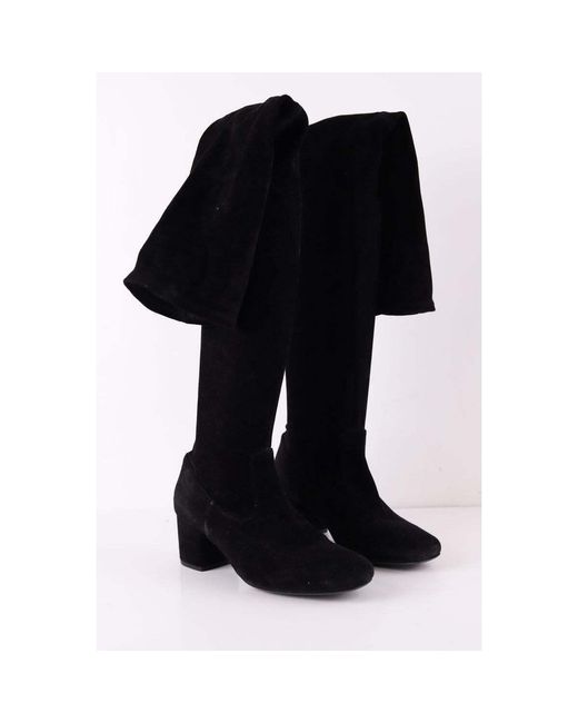 Bottes Bottes en cuir Maje en coloris Black