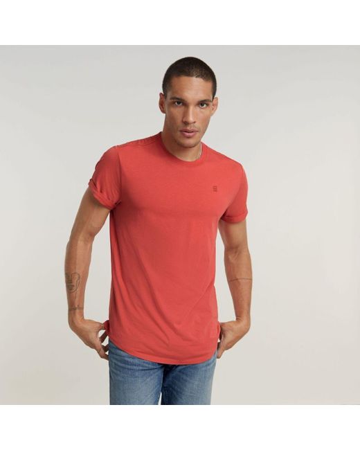 T-shirt D16396 B353 LASH-5789 FINCH G-Star RAW pour homme en coloris Red