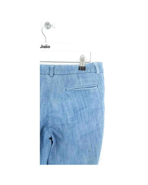 Pantalon Pantalon droit en coton bleu Ba&sh en coloris Blue