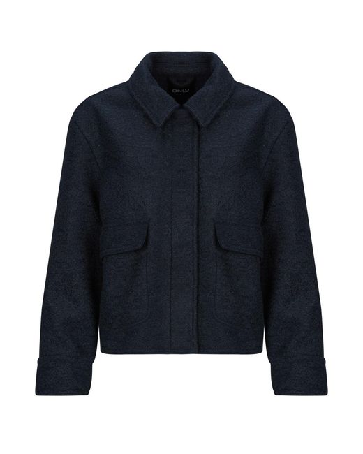 Blouson ONLSANNE BOUCLE SHORT ONLY en coloris Blue