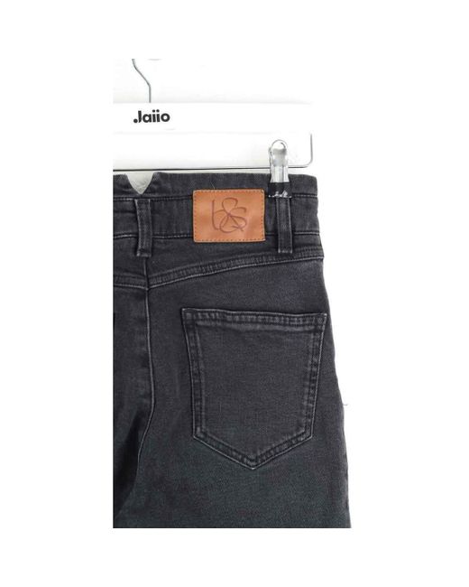 Jeans Jean slim en coton noir Ba&sh en coloris Gray