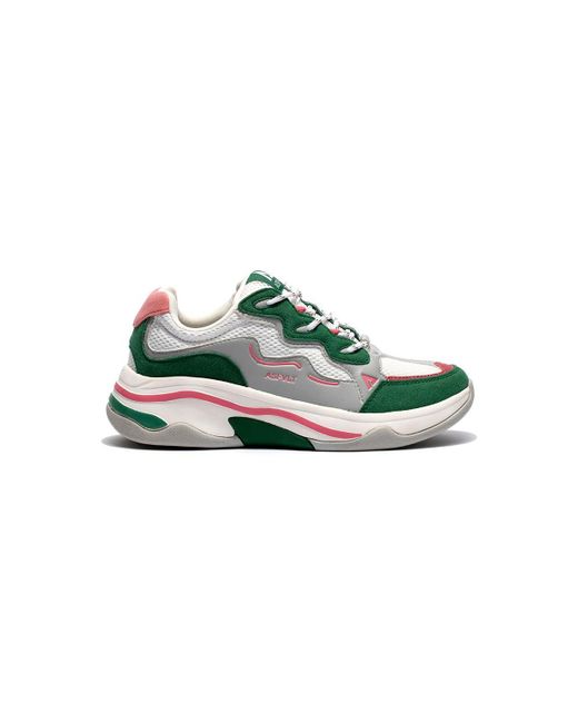 ASFVLT Sneakers Lage Sneakers Baskets Femme Onset in het Groen - Lyst