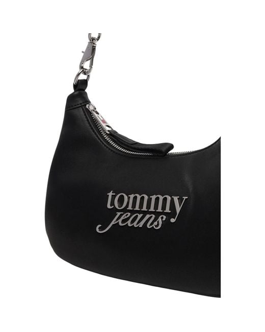 Sac Bandouliere BOLD SCRIPT SHOULDER BAG AW0AW17895 Tommy Hilfiger en coloris Black