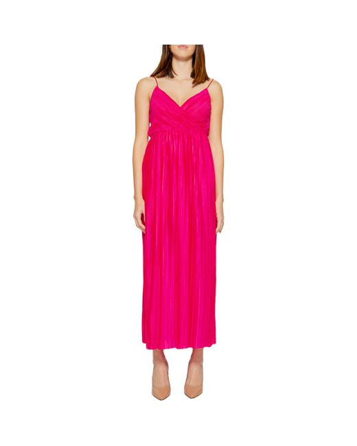 Robe ONLELEMA S/L MAXI ROBE PORTEFEUILLE DOUBLURE JRS ONLY en coloris Pink