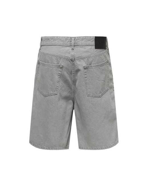 Short Onsfade Pim Only & Sons pour homme en coloris Gray