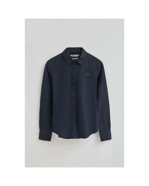 Chemise BLOCK POPLIN W POLO CLUB en coloris Blue