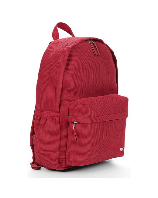 Roxy Red Rucksack Echoes Cord Backpack