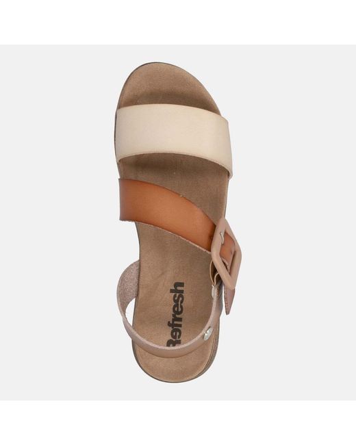 Sandales Compensées Sandalo Refresh en coloris Brown