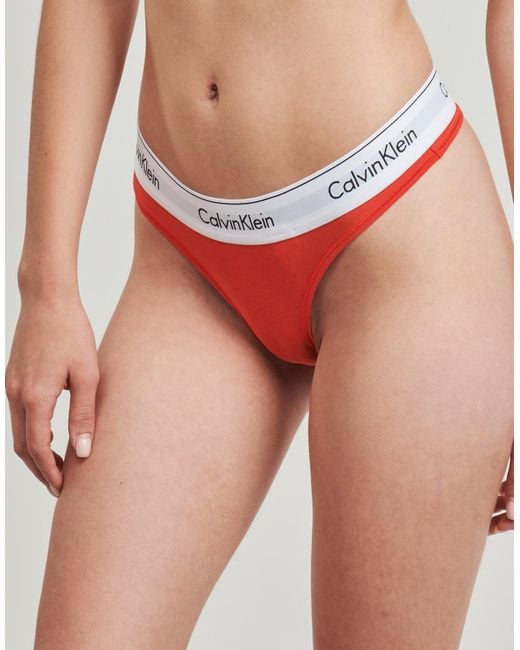 Calvin Klein Tanga's Thong in het Red
