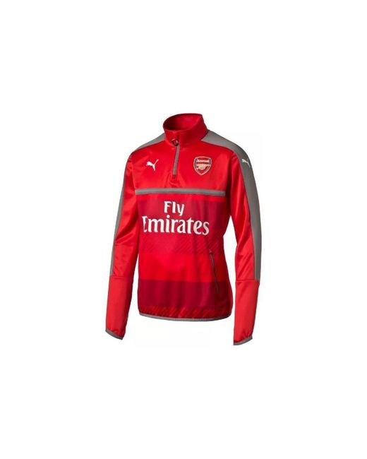 Sweat-shirt Arsenal FC 1/4 Training 2016/2017 PUMA pour homme en coloris Red