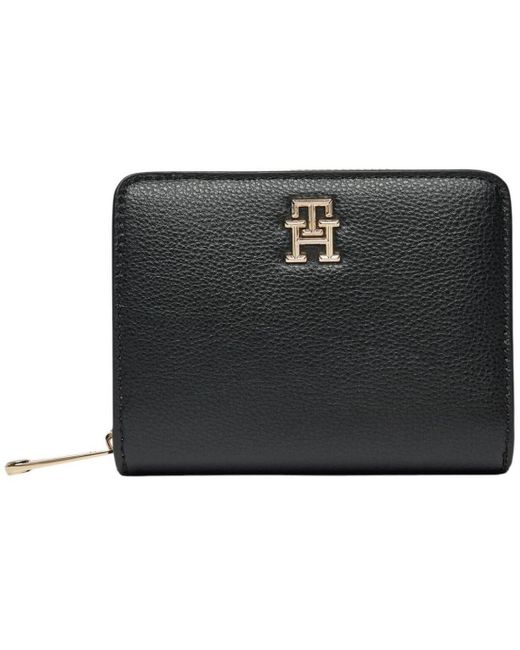Tommy Hilfiger Portemonnee Th Soft Logotape Med Za Aw0Aw16917 in het Black