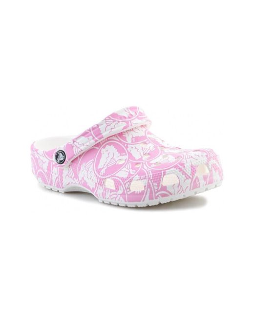 Sabots Classic Duke Print Clog CROCSTM en coloris Pink