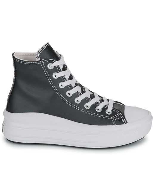 Converse Blue Turnschuhe Chuck Taylor All Star Move Platform Leather