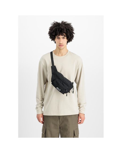 Sac Bandouliere Big Waist Bag - black Alpha Industries pour homme