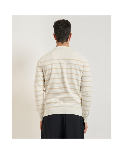 Pull Pull Settemezzo à rayures horizontales SETTE/MEZZO pour homme en coloris Natural