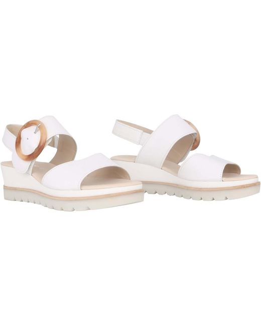 Sandales Compensées 44.645.21 Gabor en coloris White