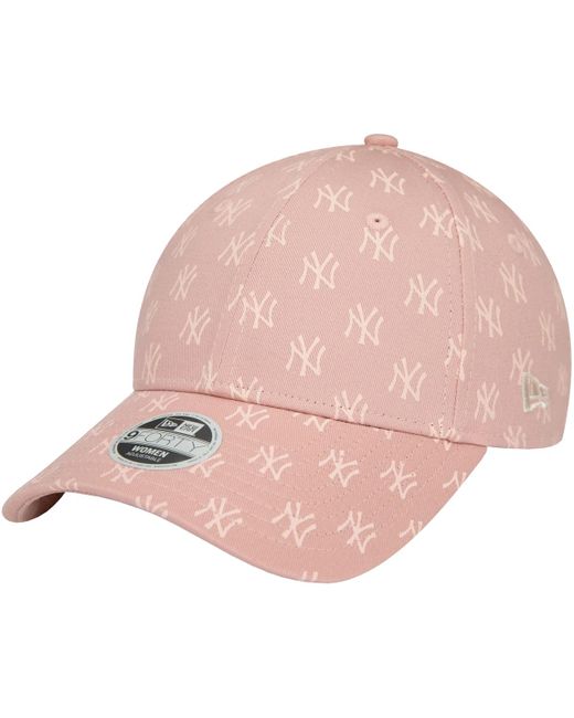KTZ Pet Wmns Monogram 9Forty New York Yankees Cap in het Pink