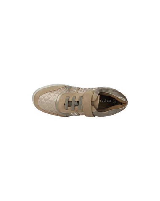 Baskets basses Mysoft en coloris Natural
