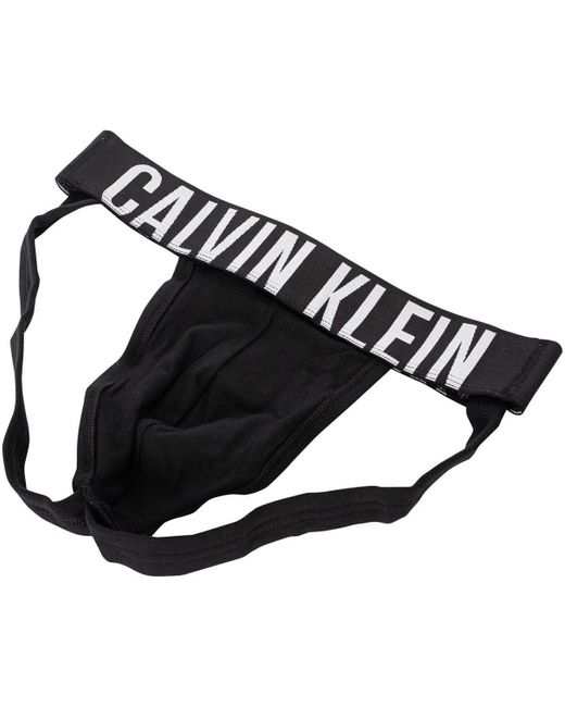Slips Lot de 3 jockstraps Intense Power Calvin Klein pour homme en coloris Black