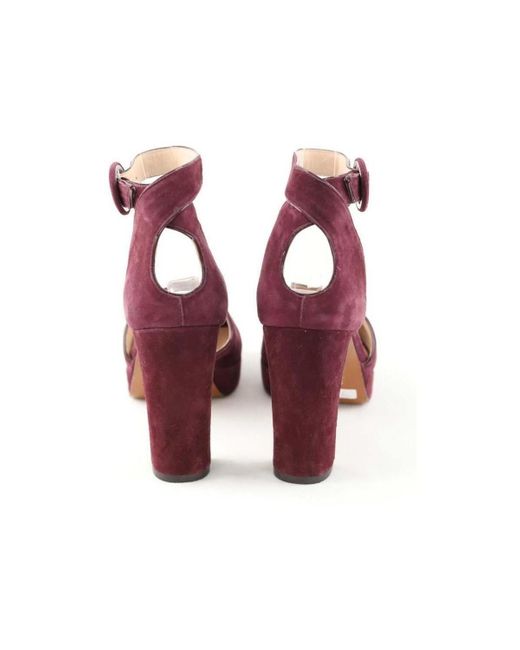 Sandales Talons en daim violets Kate Spade en coloris Purple