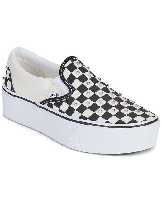 Slip ons Classic Slip-On Stackform Vans en coloris White