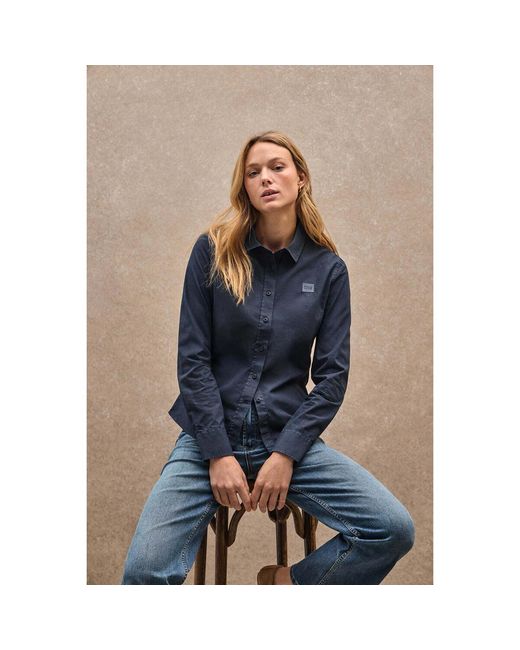 Chemise BLOCK POPLIN W POLO CLUB en coloris Blue