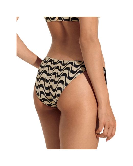 Maillots de bain Bas maillot slip de bain taille basse à nouettes Iceland Lisca en coloris Black