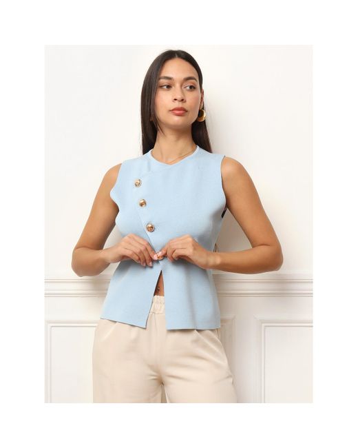 Blouses 74432_P175955 La Modeuse en coloris Blue