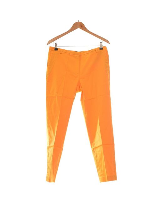 Pantalon Droit Femme 42 T4 L Xl Chinots La Redoute En Coloris Orange Lyst