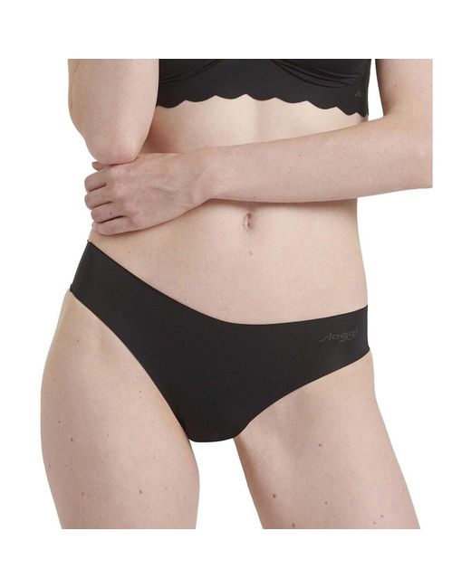 Strings String Zero Microfiber Hipstring 2.0 Sloggi en coloris Black