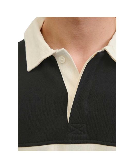 Jack & Jones Polo Shirt Korte Mouw in het Black voor heren