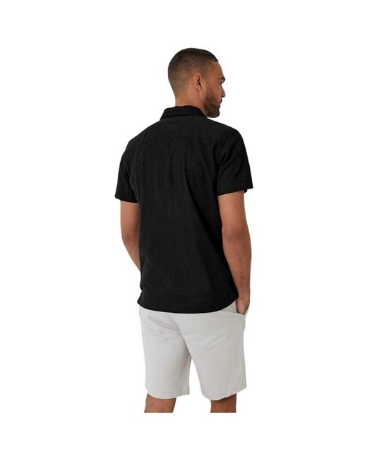Chemise Maples Threadbare pour homme en coloris Black