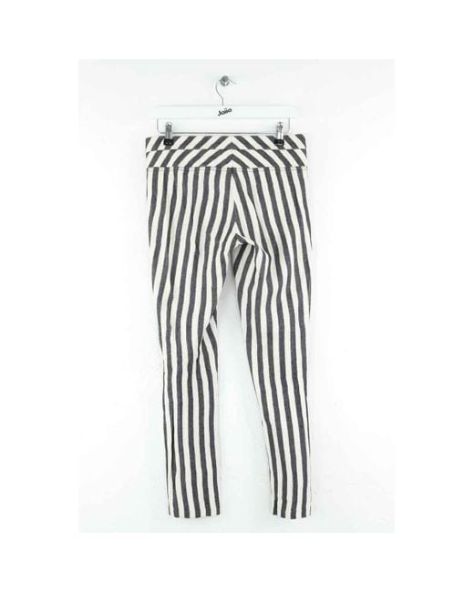 Pantalon Pantalon slim en coton Maje en coloris Black