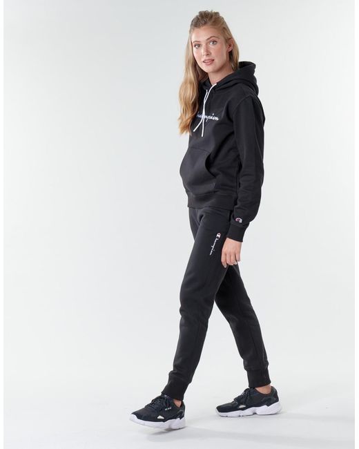 Champion Sweater Heavy Combed Cotton Fleece in het Black