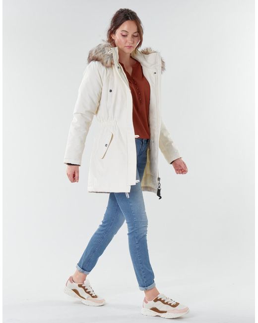 ONLY Parka Jas Onliris in het White