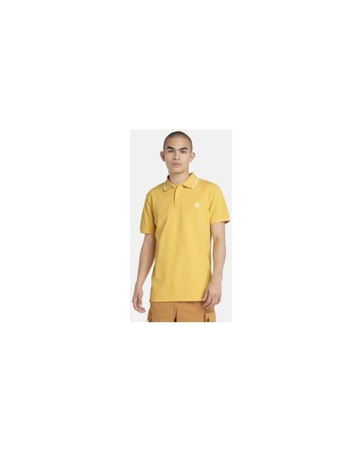 T-shirt TB0A26NFEG4 POLO-EG4 PRINTED NECK Timberland pour homme en coloris Yellow