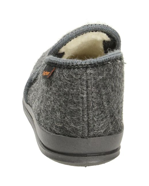 Chaussons Fischer pour homme en coloris Gray