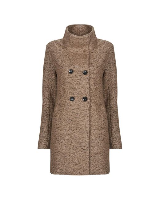 ONLY Mantel Onlnewsophia Wool in het Brown